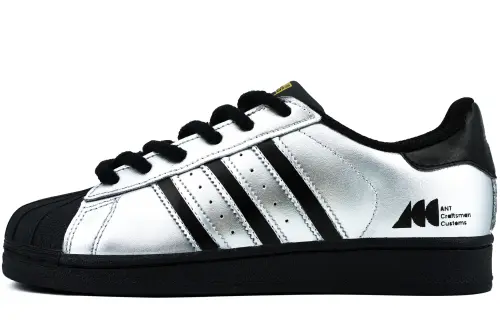Adidas Originals SUPERSTAR Lightweight Low top Skateboard Shoes Unisex Silver Black