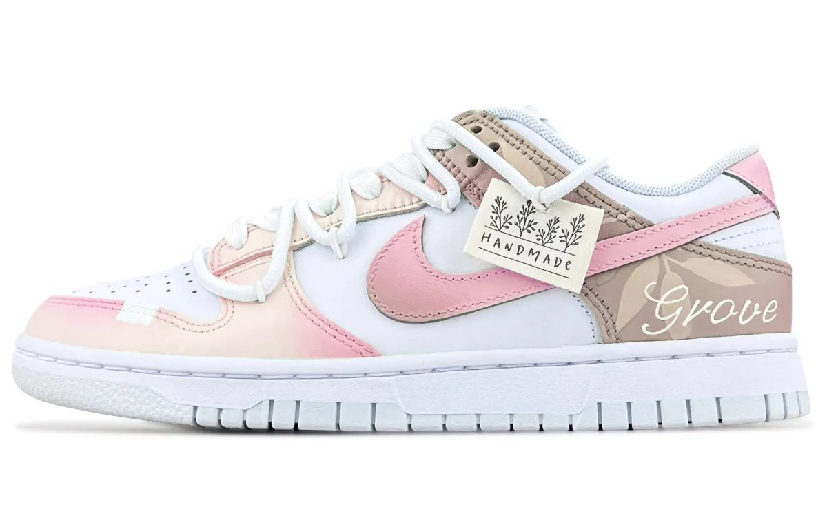 Nike Dunk Peach Blossom Slip Resistant Abrasion Resistant Slip Resistant Abrasion Resistant Low top Skateboard Shoes