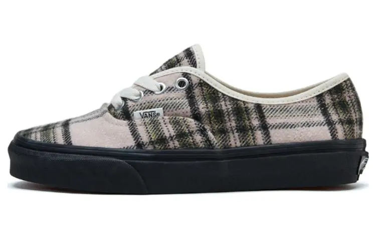 Vans Fashion Abrasion Resistant Low top Skateboard Shoes Unisex Beige Black