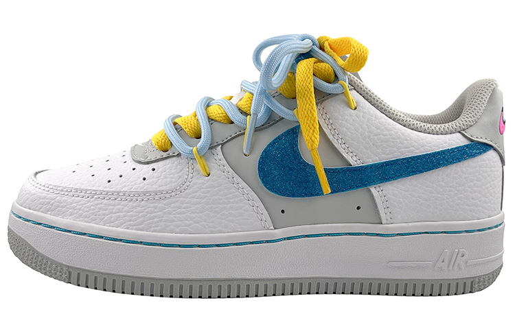 Nike Air Force 1, sneakers, fresh universal low yellow shoelaces, custom-made