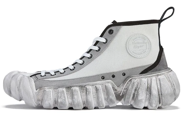 Onitsuka Tiger Dentigre Mid top Skateboard Shoes Unisex Gray White