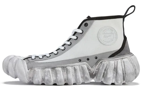 Onitsuka Tiger Dentigre Mid top Skateboard Shoes Unisex Gray White