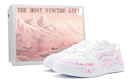 Li Ning Sycee Skateboard Shoes Men's Low Top Blue/Pink