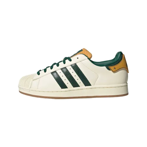 Adidas Originals Superstar 2 Leather Low top Skateboard Shoes Unisex White Green