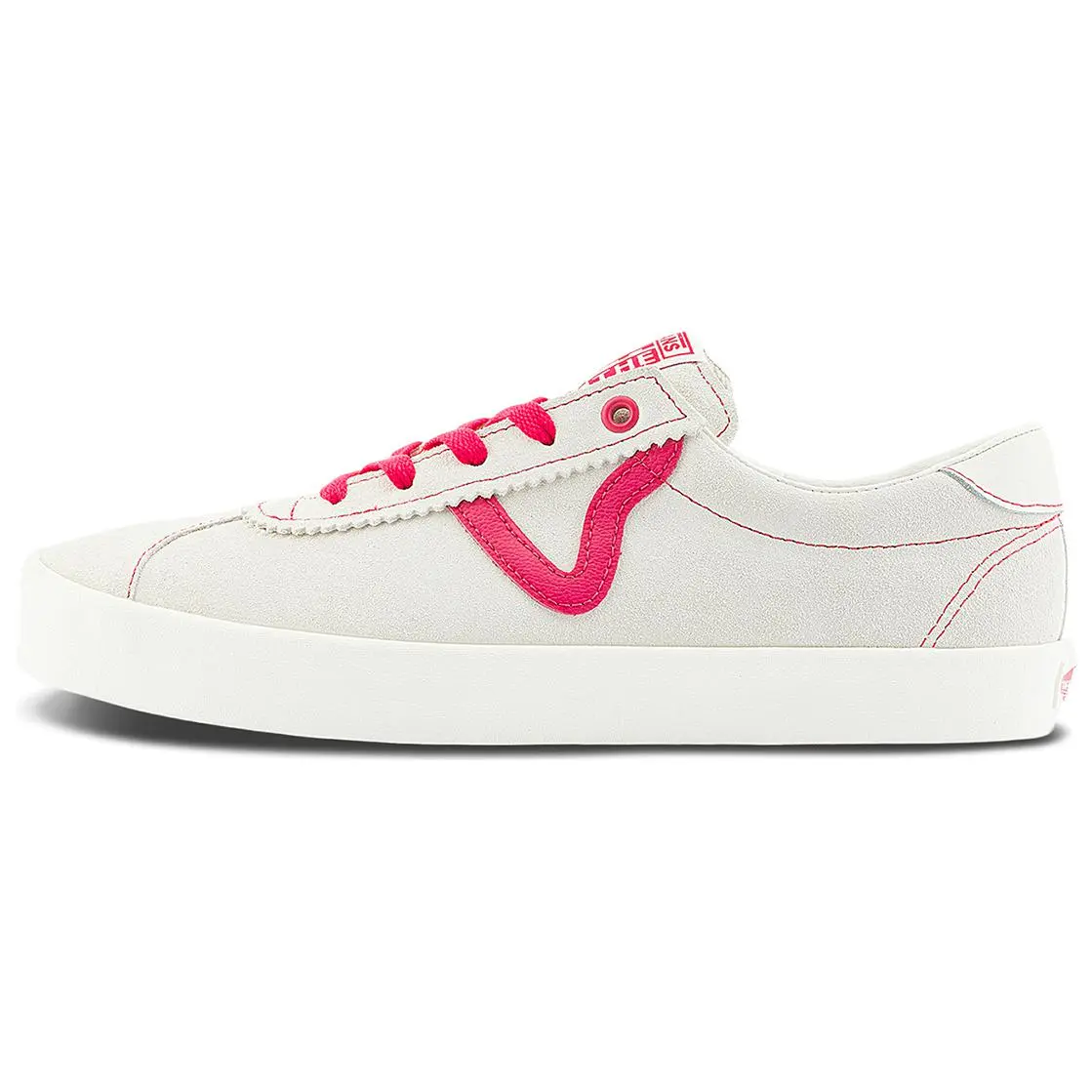 Vans Sport Low Abrasion Resistant Low top Skateboard Shoes Unisex White Red