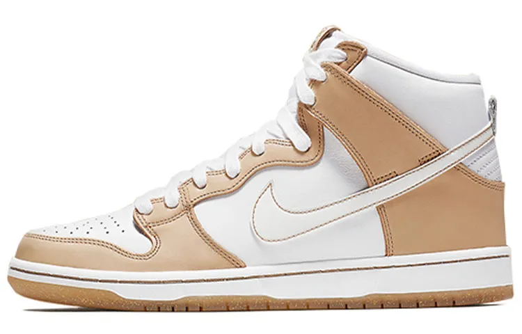 Premier X Nike SB Dunk High Retro White Champagne No‑Coin