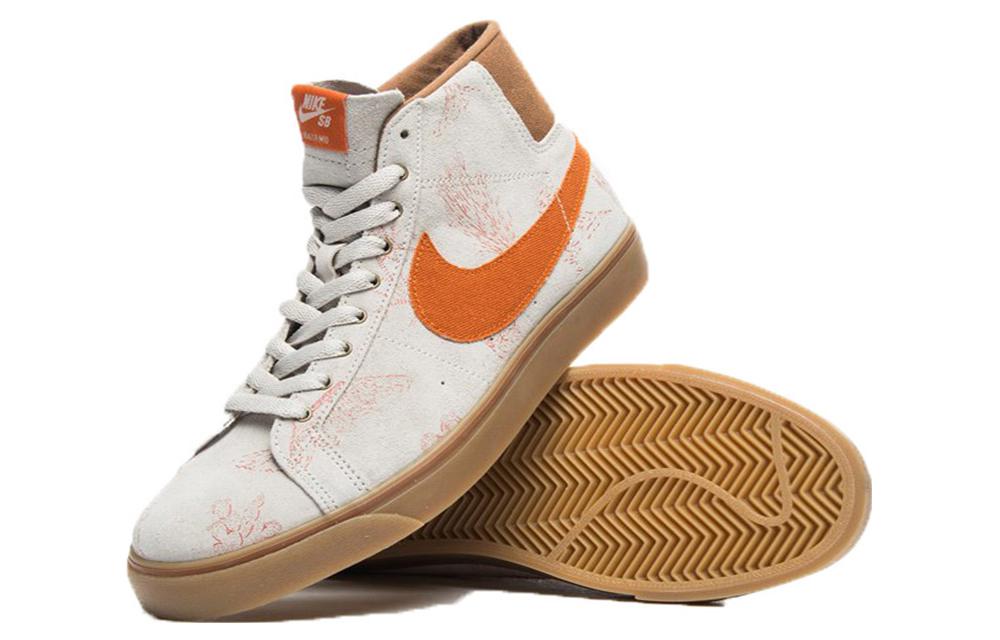 Мужские кеды Nike Blazer (светло-коричневые) — фото 4
