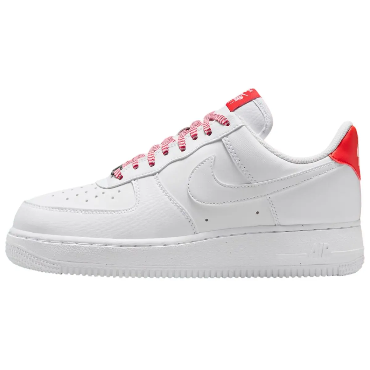Nike Air Force 1 Low '07 White Pink Foam Metallic Silver Light Crimson Women's