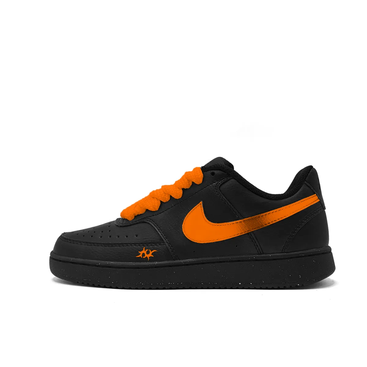 Nike Court Vision Low top Skateboard Shoes Unisex Black