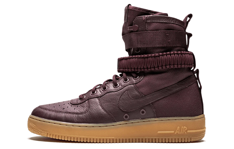 Мужские кроссовки Nike Air Force 1 "Deep Burgundy" (бордовые)