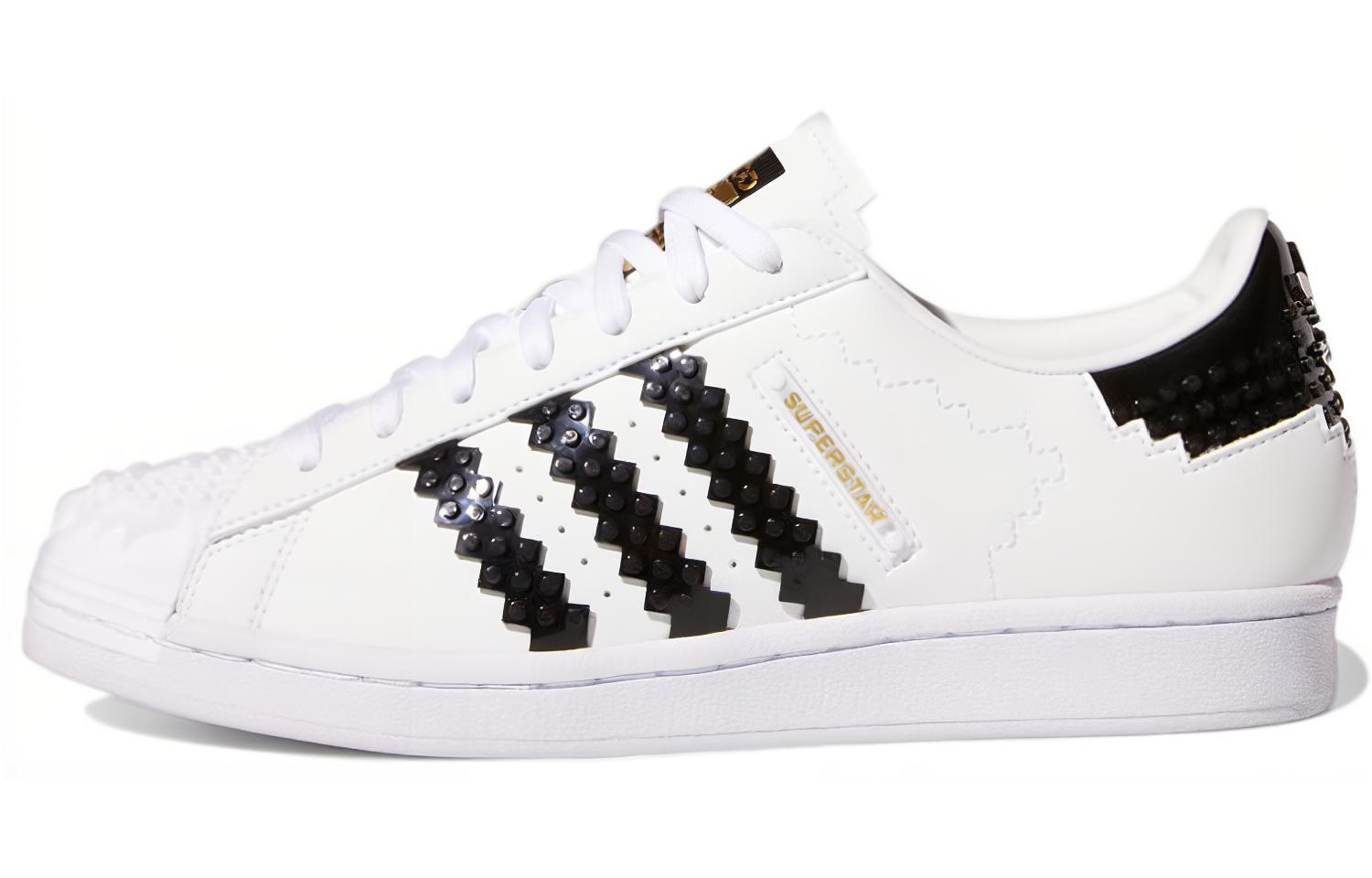 Кроссовки adidas originals x LEGO SUPERSTAR (бело-черные)