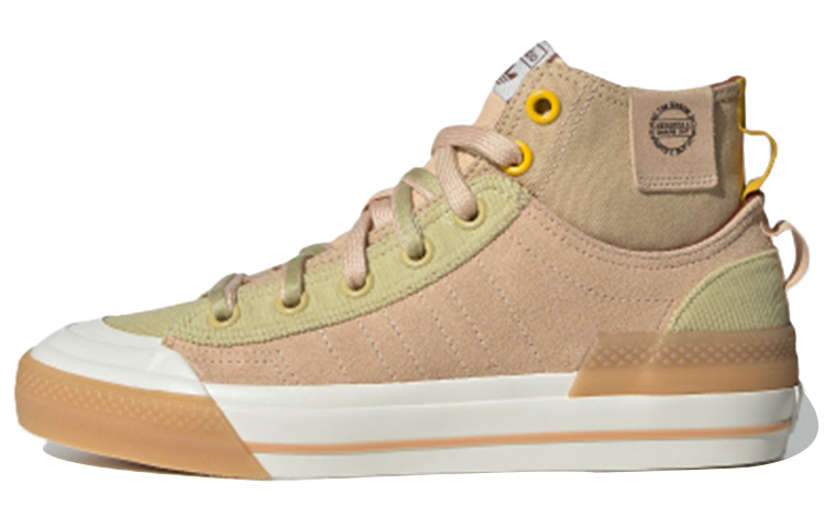 Женские кеды adidas originals NIZZA Hi DL (розово-коричневые) — фото 1