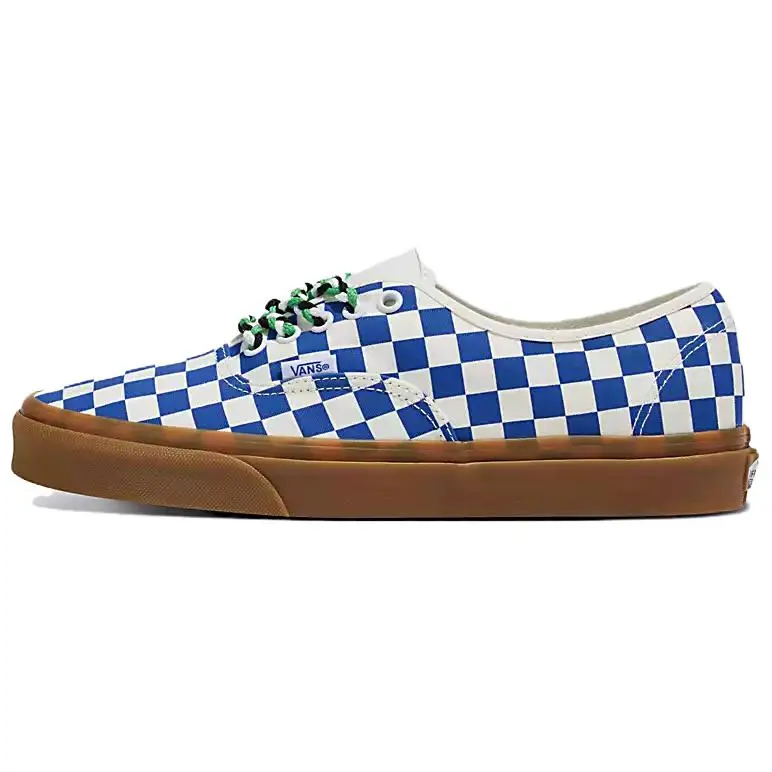 Vans Authentic Checkerboard Low top Skateboard Shoes Unisex Blue White