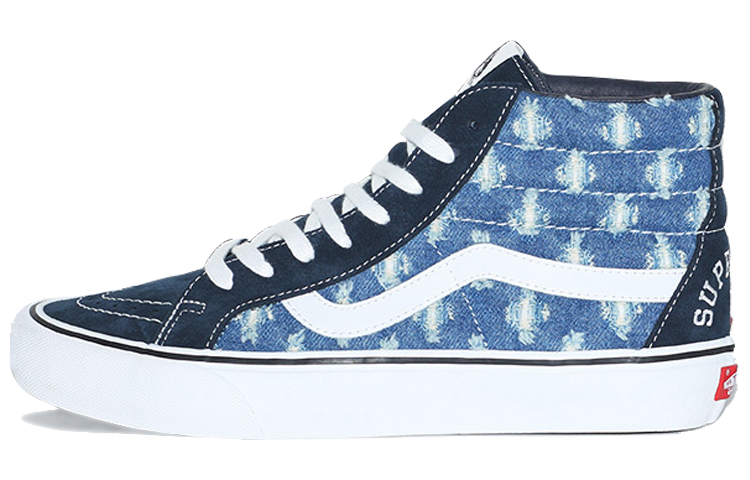 Sk8 Supreme x Sk8 Vans-Hi 'Blue Hole Punch Denim'