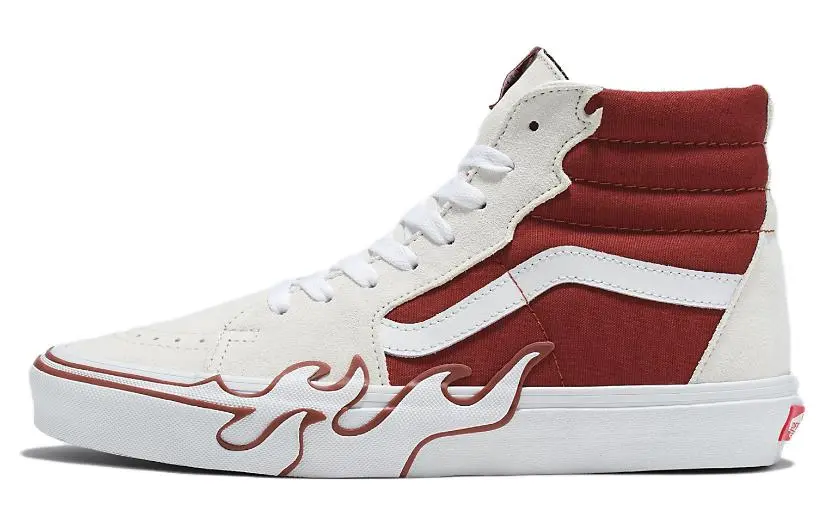 Sk8 Vans-Hi 'Flame - White Tawny Port'