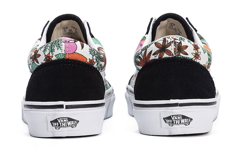 Женские кеды Vans Old Skool (черно-цветные) — фото 5