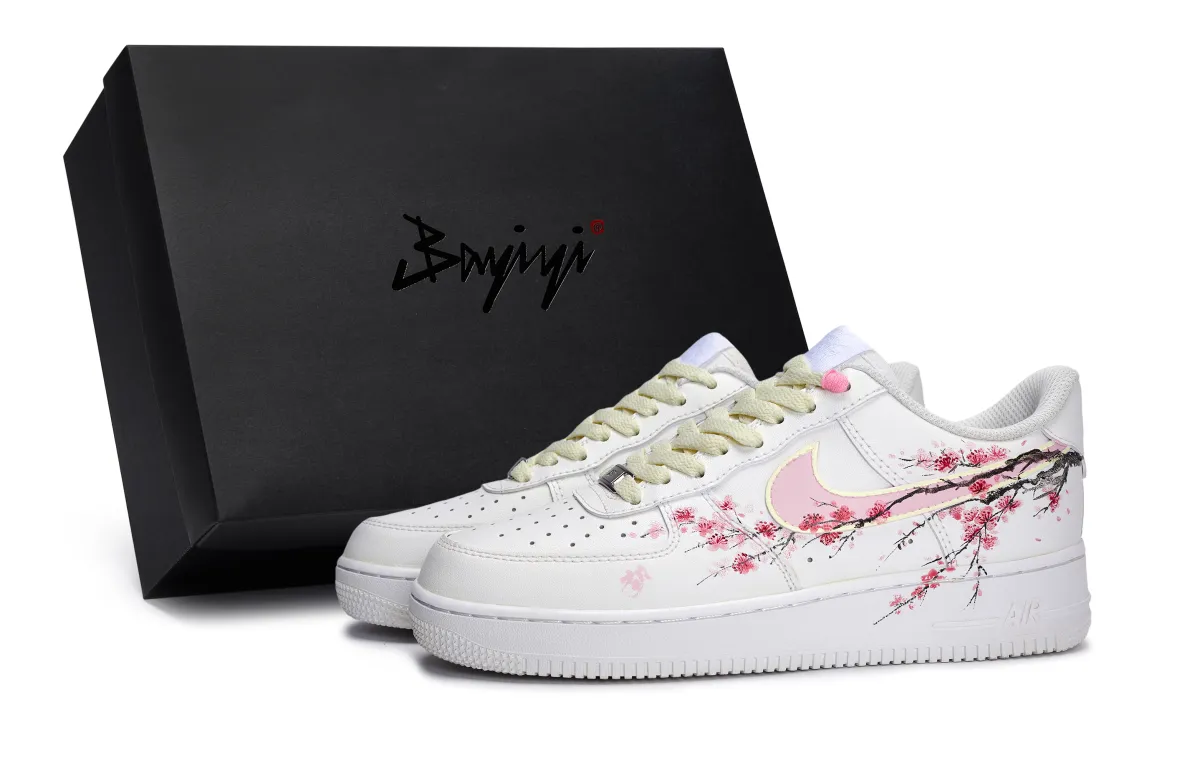 Nike Air Force 1 Skate Shoes Unisex Low-top White/Pink