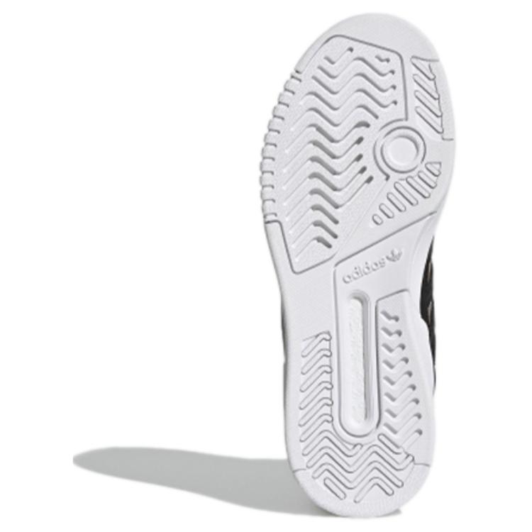 Женские кеды adidas originals Drop Step Xlt (черно-бело-золотые) — фото 6