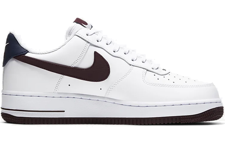 Мужские кроссовки Nike Air Force 1 07 LV8 (бело-коричневые) — 栗色 — фото 2
