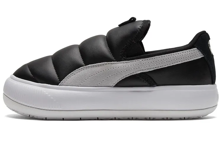 PUMA Suede Mayu Slip on Shoes Black/White Women's