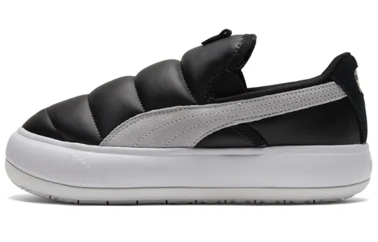 PUMA Suede Mayu Slip on Shoes Black/White Women's