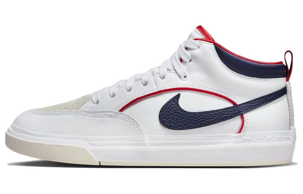 Nike Sb React Leo Prm White Midnight Navy
