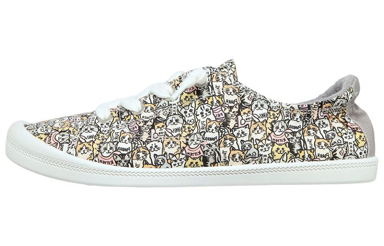 Skechers Bobs Skateboard Shoes Women's Low Top Gray