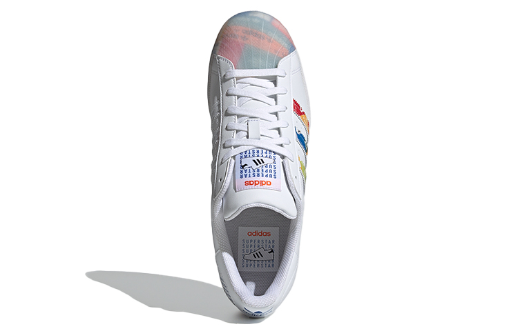 Кеды adidas originals SUPERSTAR (бело-желто-синие) — фото 5