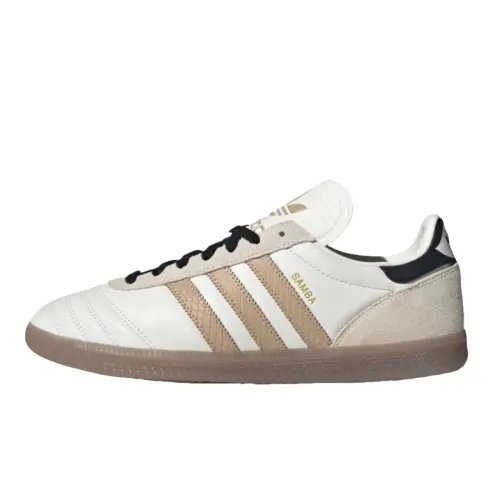 Adidas Originals Samba JP Leather, Suede Abrasion Resistant Abrasion Resistant Low top Skateboard Shoes Unisex Ecru