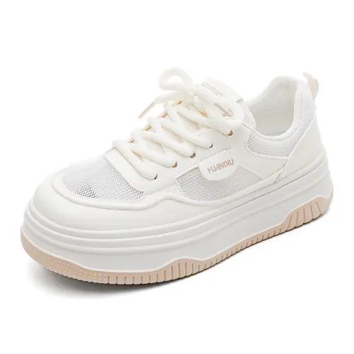 HUANQIU PU, Textile Abrasion Resistant Lightweight Wear resistant And Lightweight Low top Skateboard Shoes Women's