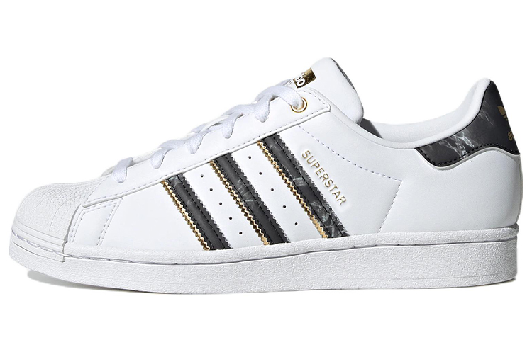 Adidas Wmns Superstar 'White Black Gold Metallic' Women's