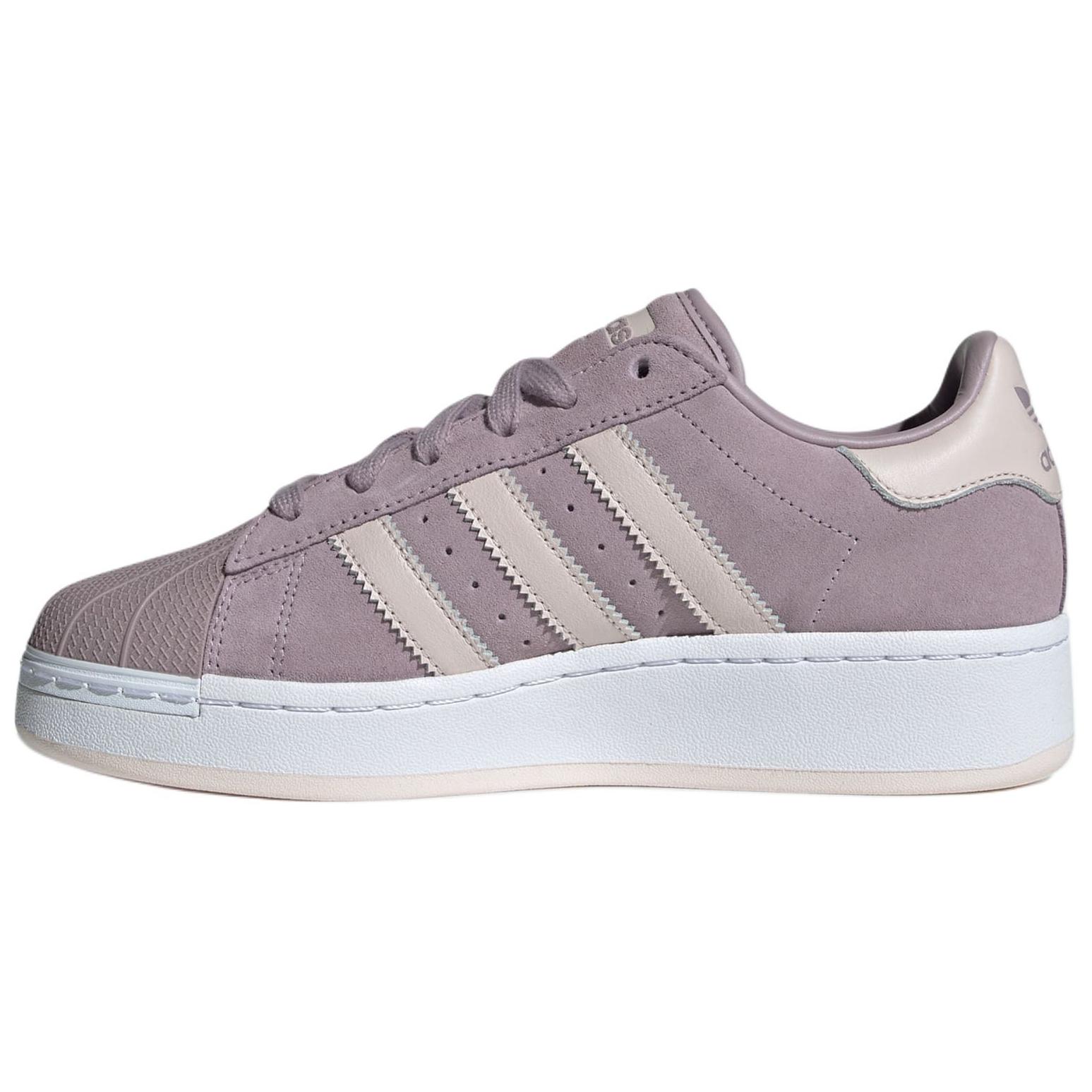 Adidas SUPERSTAR XLG Abrasion Resistant Abrasion Resistant Low top Skateboard Shoes Women's Purple