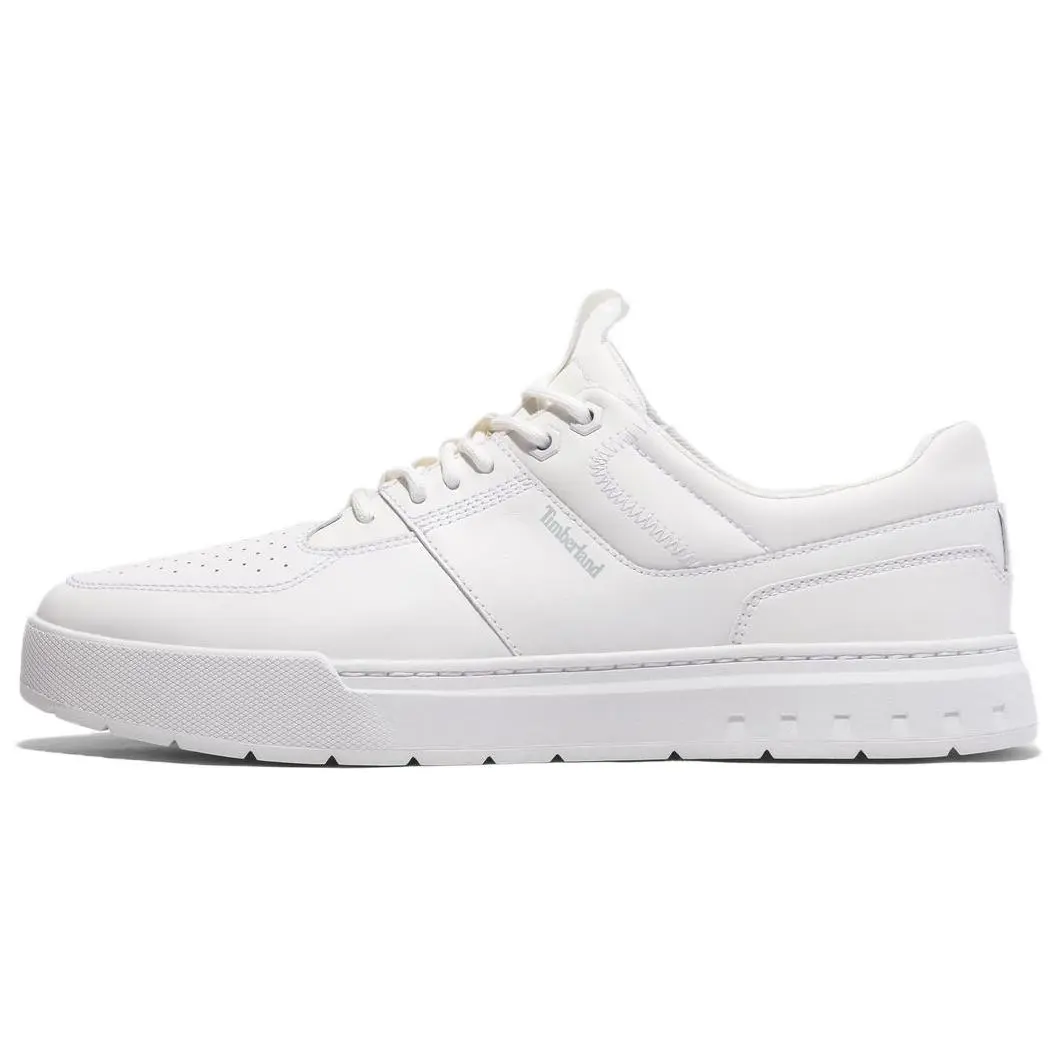 Timberland Slip Resistant Abrasion Resistant Slip Resistant Abrasion Resistant Low top Skateboard Shoes Men's White