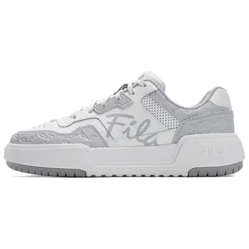 FILA CAMPUS Abrasion Resistant Abrasion Resistant Low top Skateboard Shoes Women's Gray White