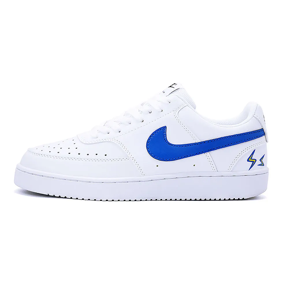Nike Court Vision 1 Low top Skateboard Shoes Unisex Blue White Yellow