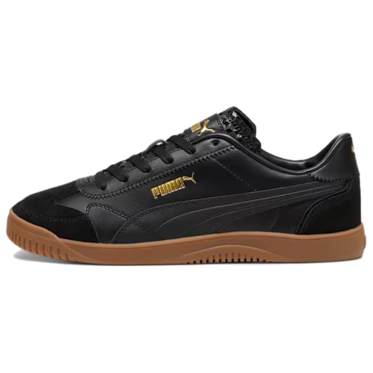 PUMA Club 5v5 Abrasion Resistant Low top German Army Trainers Unisex Black Gold