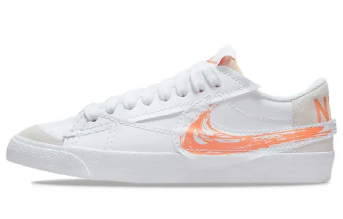Nike Blazer Low '77 Jumbo Scribble Swoosh White Orange Trance Women's
