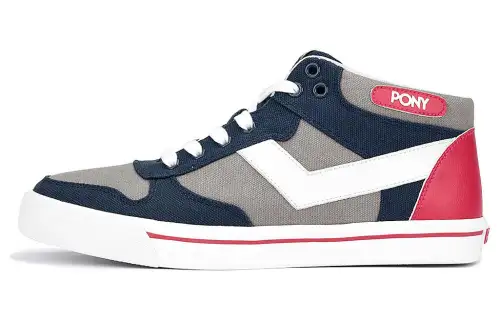 Pony Textile, Leather Casual Slip Resistant Abrasion Resistant Slip Resistant Abrasion Resistant Mid top