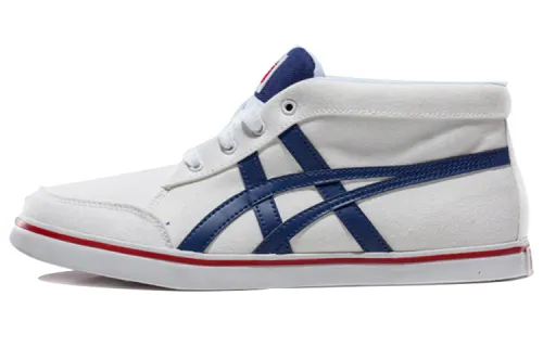 Onitsuka Tiger Rinkan CV Abrasion Resistant Balance Mid top Skateboard Shoes Unisex White Blue