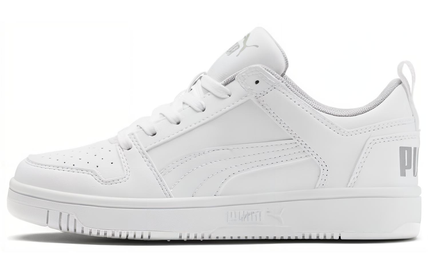 Puma Rebound Joy Low Little Kid 'White Grey Violet'