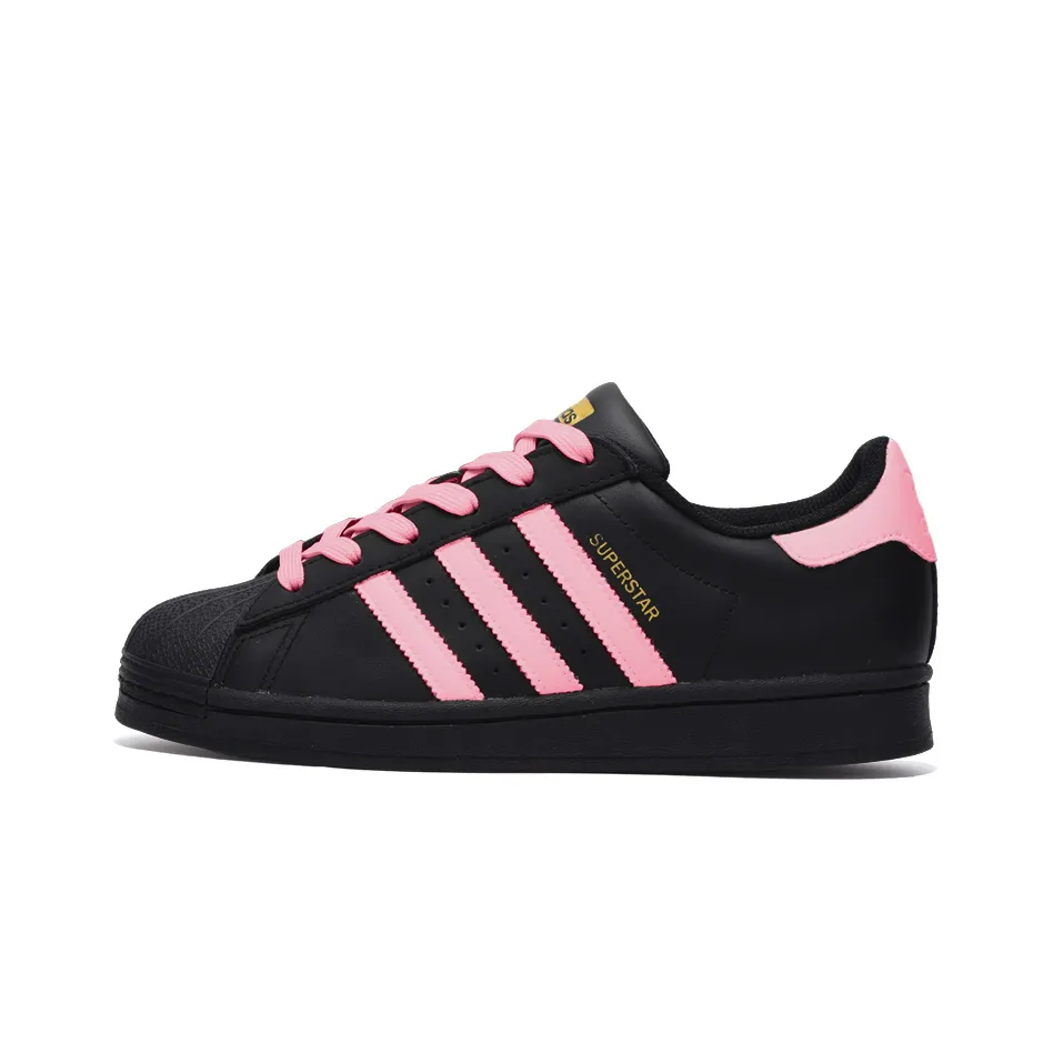 Adidas Originals SUPERSTAR Slip Resistant Abrasion Resistant Low top Skateboard Shoes Unisex Black