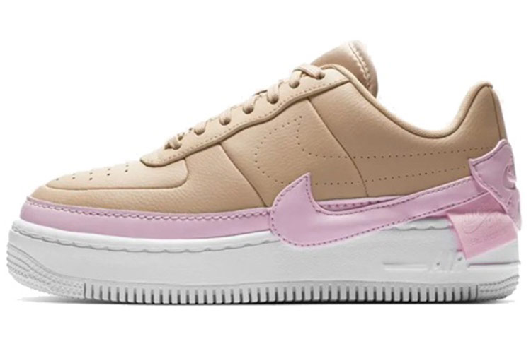 Женские кеды Nike Air Force 1 OG (нежно-розовые) — Коричневый / розовый / белый — фото 1