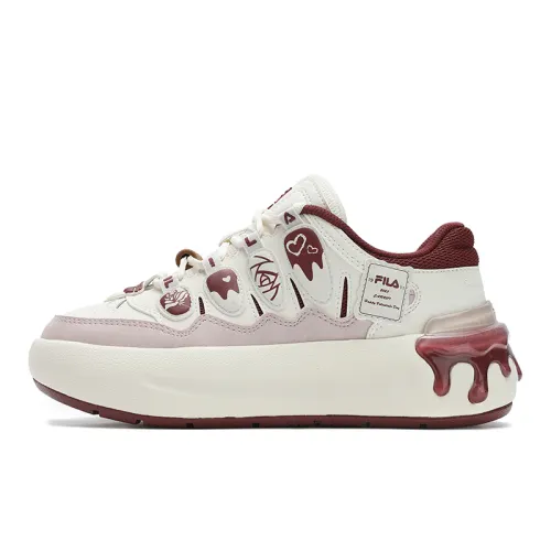 FILA CARROT Shoes Low top Skateboard Shoes Women's Antique White