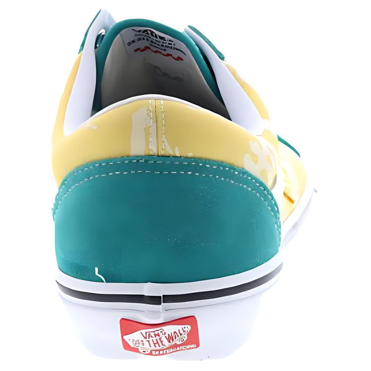 Кеды Vans Old Skool (сине-желтые) — фото 4