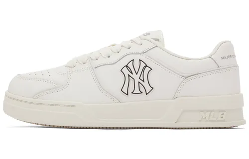 MLB New York Yankees Low top Skateboard Shoes Unisex Ecru