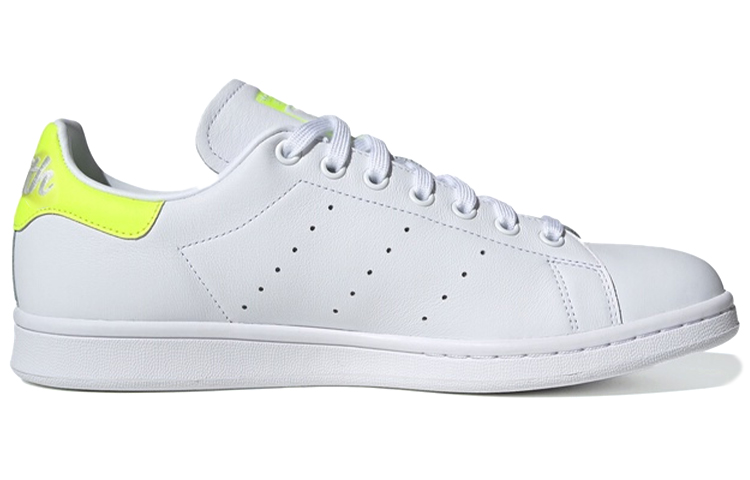 Кеды adidas originals STAN SMITH (бело-салатовые) — 白黄荧光 — фото 2