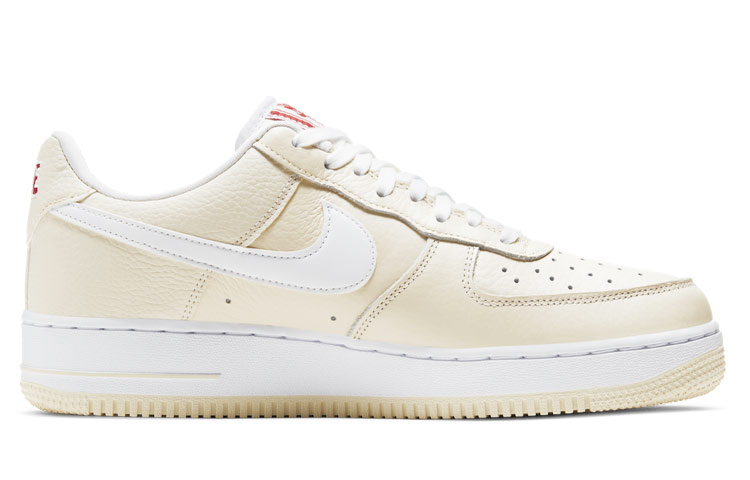 Кеды Nike Air Force 1 07 Low PRM EMB "Popcorn" (молочные) — Молочный — фото 2