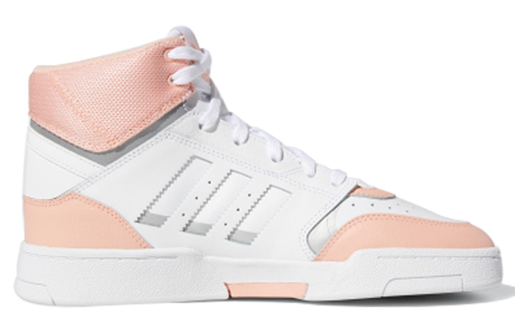 Женские кеды adidas originals (бело-оранжево-розовые) — фото 2