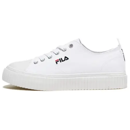 FILA Abrasion Resistant Breathable Low top Skateboard Shoes Unisex White