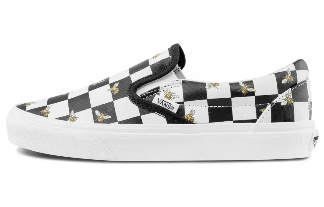 Vans Classic Slip On Bee Check 'Black White'